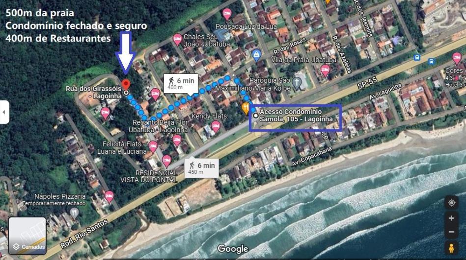 Refugio Praia Lagoinha Ubatuba-Sp Condominio Samola Apto 05 Εξωτερικό φωτογραφία